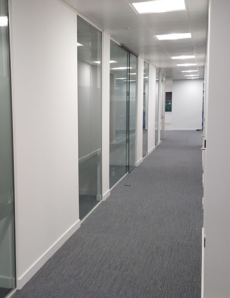 Wall Partitioning in office